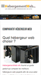 Mobile Screenshot of hebergementweb.info